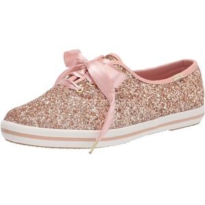 NWT Kate Spade Glitter Keds Rose Gold Wedding Engagement